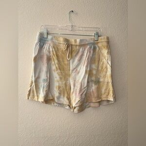 Knox Rose Pastel Tie-Dye Athletic Shorts